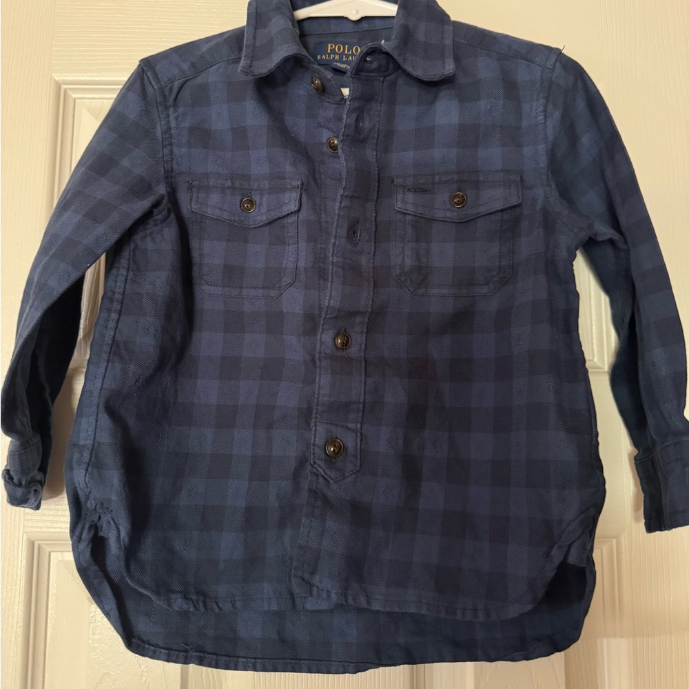 Polo by Ralph Lauren Kids Navy Checkered Shirt